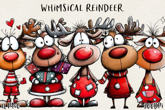 Download Cute Christmas Reindeer Clipart - Reindeer clipart Collection