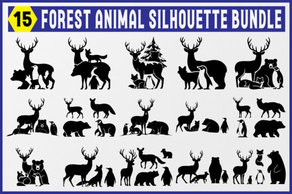 Download Forest Animal Silhouette Bundle - Premium Bundle