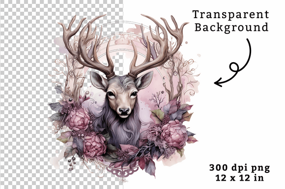 Download Watercolor Reindeer Clipart PNG - Reindeer clipart Collection