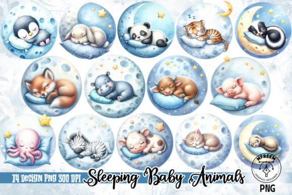 Download Sleeping Baby Animals Clipart PNG - Baby animals clipart png Collection