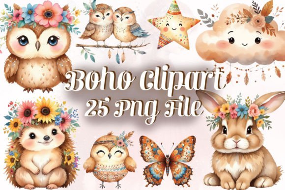 Download Boho Woodland Animal Clipart PNG Bundle - Woodland animal clipart Collection