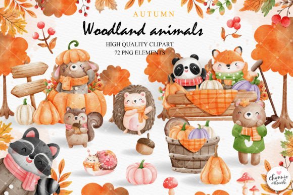 Download Autumn Woodland Animal Clipart,Fall - Woodland animal clipart Collection