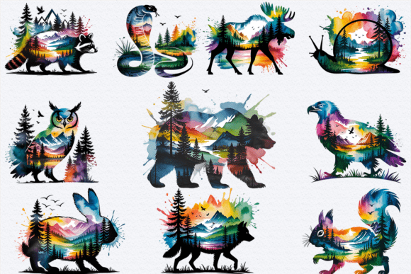 Download Wildlife Forest Animal Bundle Png Design - Forest animal bundle Collection